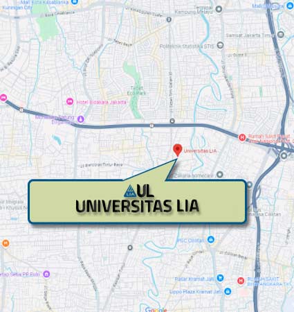 Peta Lokasi Kampus Universitas LIA Nomor